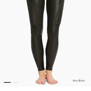 Spanx Black Moto Leggings